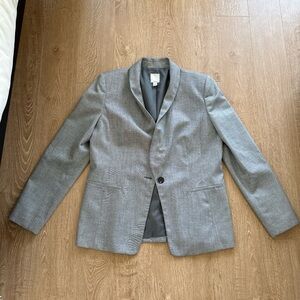 Halogen Gray and White Blazer